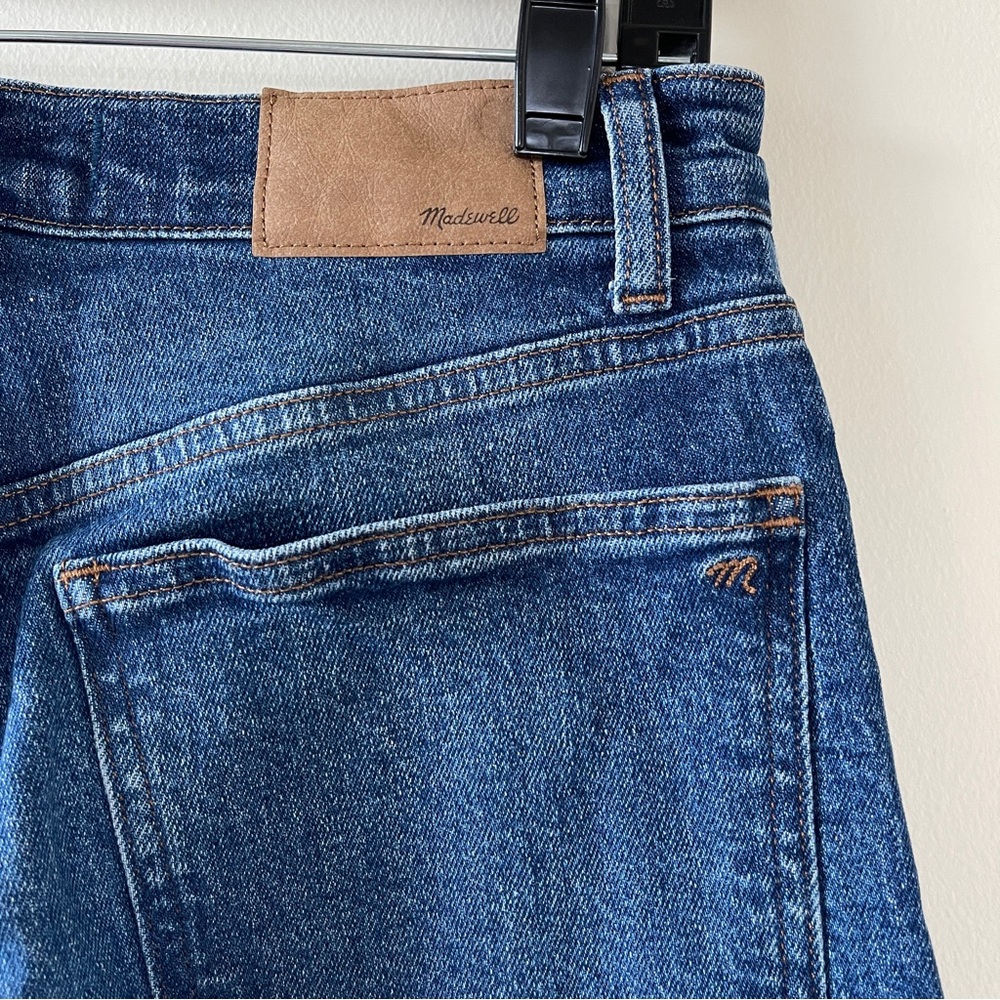 Madewell Straight Leg Jeans - Dark Blue - Picture 7 of 9